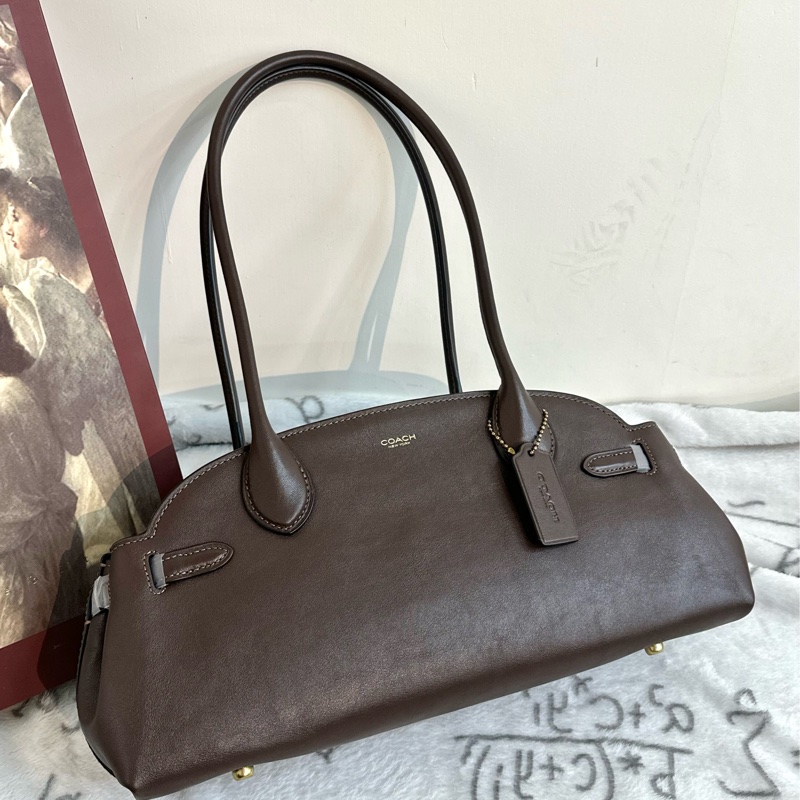 【全🆕】COACH Empire Carryall 34 手提單肩包 大號 楓木色-0