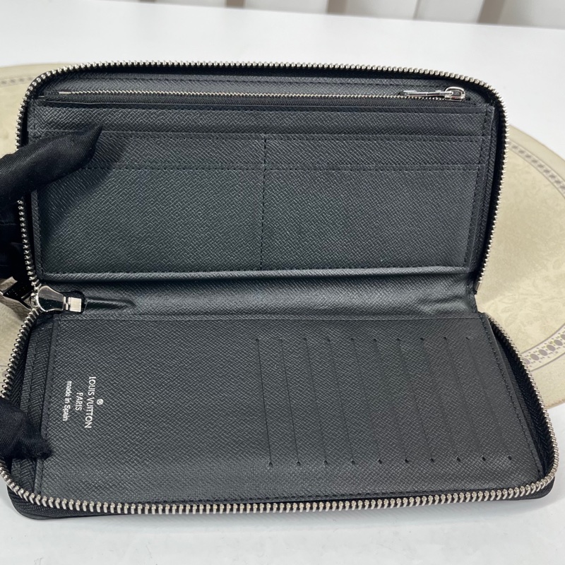 LV路易威登 長款棋盤格拉鍊錢包 內里整潔 男女同款-2