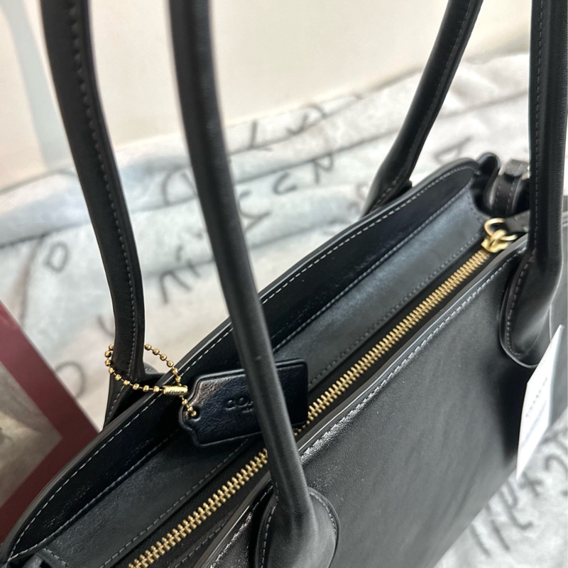 【全🆕】COACH Empire Carryall 34 單肩包 大號 黑色-4