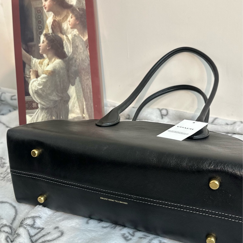 【全🆕】COACH Empire Carryall 34 單肩包 大號 黑色-5