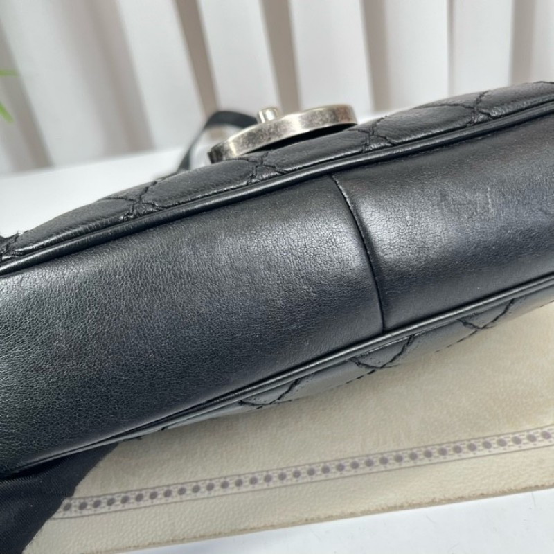 CHANEL香奈兒 18開 限定款愛丁堡系列 流蘇鏈條包 可單肩可斜挎 紅色內裡 復古有氣質 容量適中-8