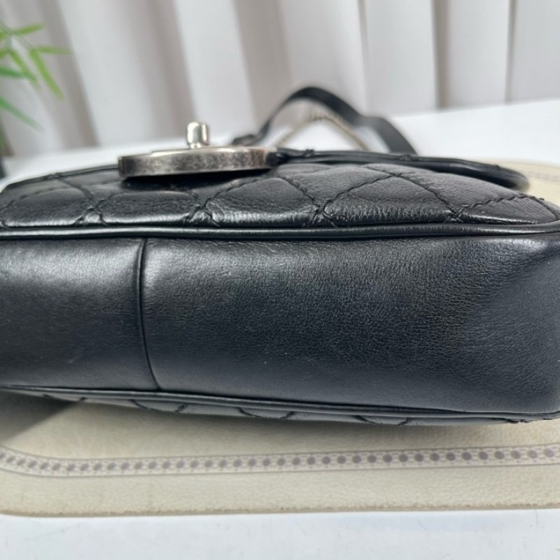 CHANEL香奈兒 18開 限定款愛丁堡系列 流蘇鏈條包 可單肩可斜挎 紅色內裡 復古有氣質 容量適中-9