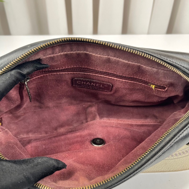 CHANEL香奈兒 18開 限定款愛丁堡系列 流蘇鏈條包 可單肩可斜挎 紅色內裡 復古有氣質 容量適中-11