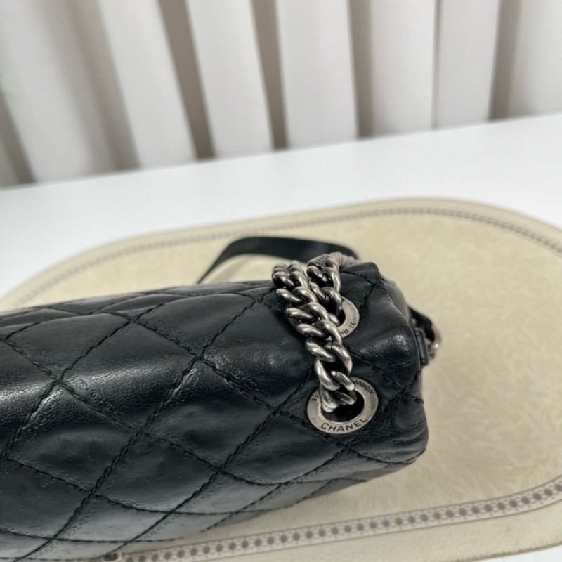 CHANEL香奈兒 18開 限定款愛丁堡系列 流蘇鏈條包 可單肩可斜挎 紅色內裡 復古有氣質 容量適中-19