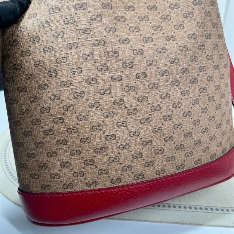 GUCCI古馳 哆啦A夢聯名水桶包單肩斜挎包 可愛百搭 牛年限定款 肩帶可調節 容量超級大-19