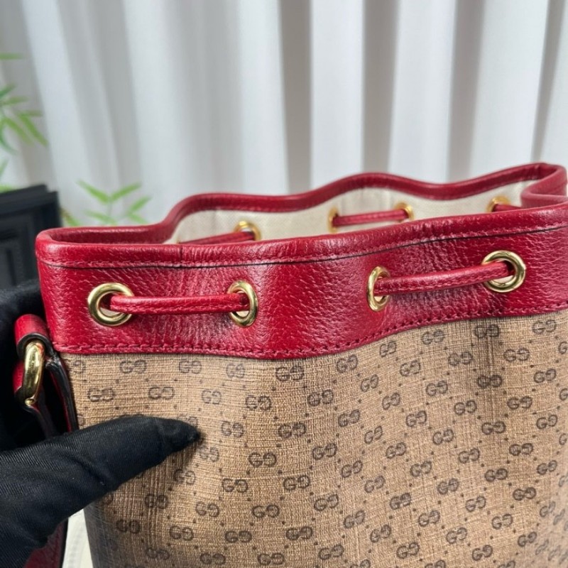 GUCCI古馳 哆啦A夢聯名水桶包單肩斜挎包 可愛百搭 牛年限定款 肩帶可調節 容量超級大-20