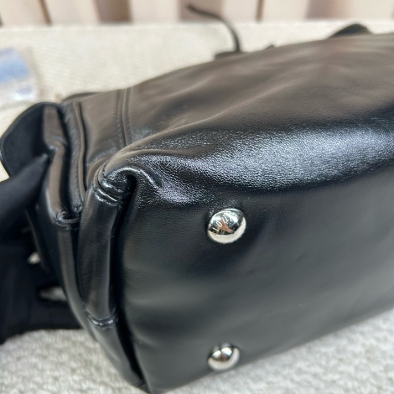 sz yff LV路易威登Carryall黑武士托特包 可手提單肩斜挎皮質柔軟 手感順滑 順滑拉鏈 做工精緻 容量夠用 日常通勤、逛街都很實用-7