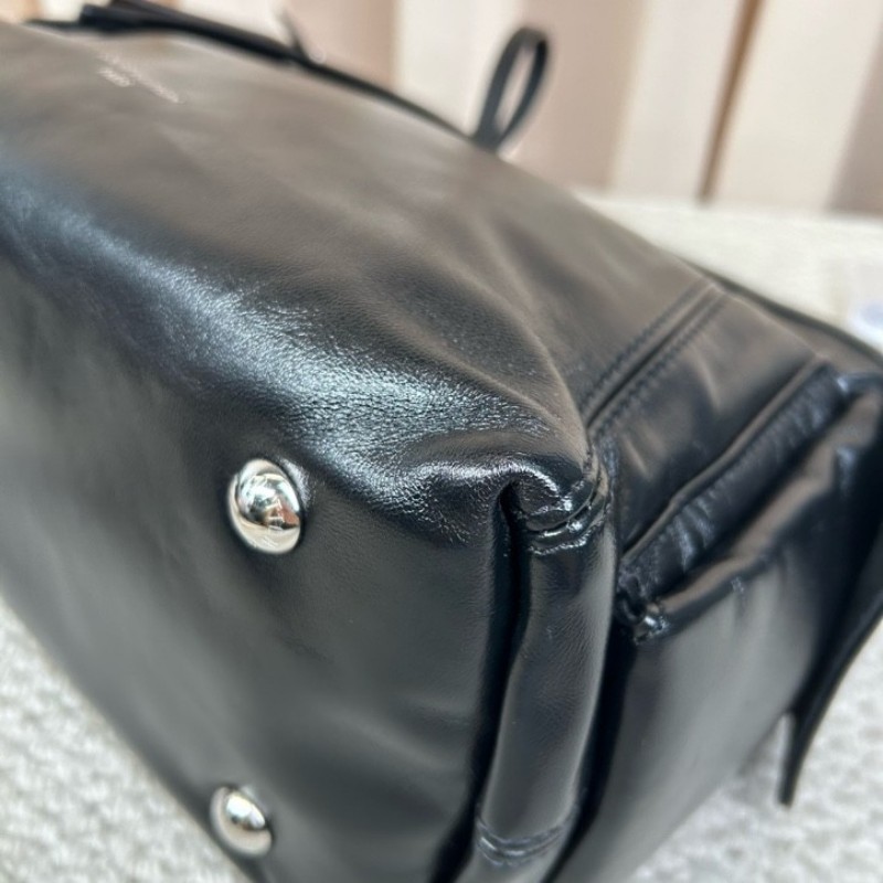 sz yff LV路易威登Carryall黑武士托特包 可手提單肩斜挎皮質柔軟 手感順滑 順滑拉鏈 做工精緻 容量夠用 日常通勤、逛街都很實用-9