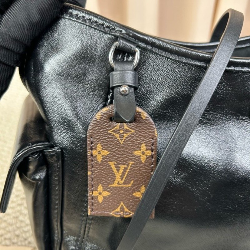 sz yff LV路易威登Carryall黑武士托特包 可手提單肩斜挎皮質柔軟 手感順滑 順滑拉鏈 做工精緻 容量夠用 日常通勤、逛街都很實用-18