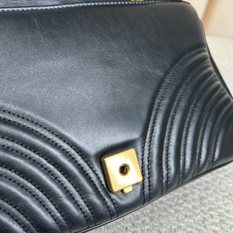 GUCCI古馳馬蒙30單肩斜挎包 古金色的經典雙G標誌 整體飽滿又精緻 出門輕便又百搭-21