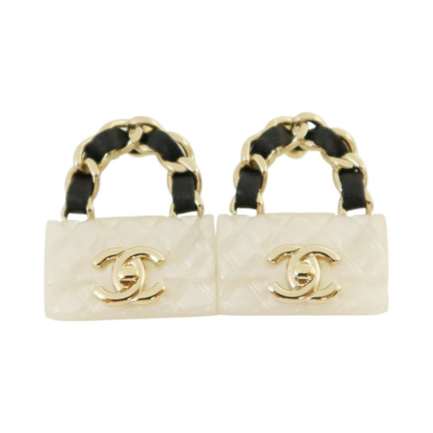 CHANEL 金屬/PVC/皮革Earrings耳環