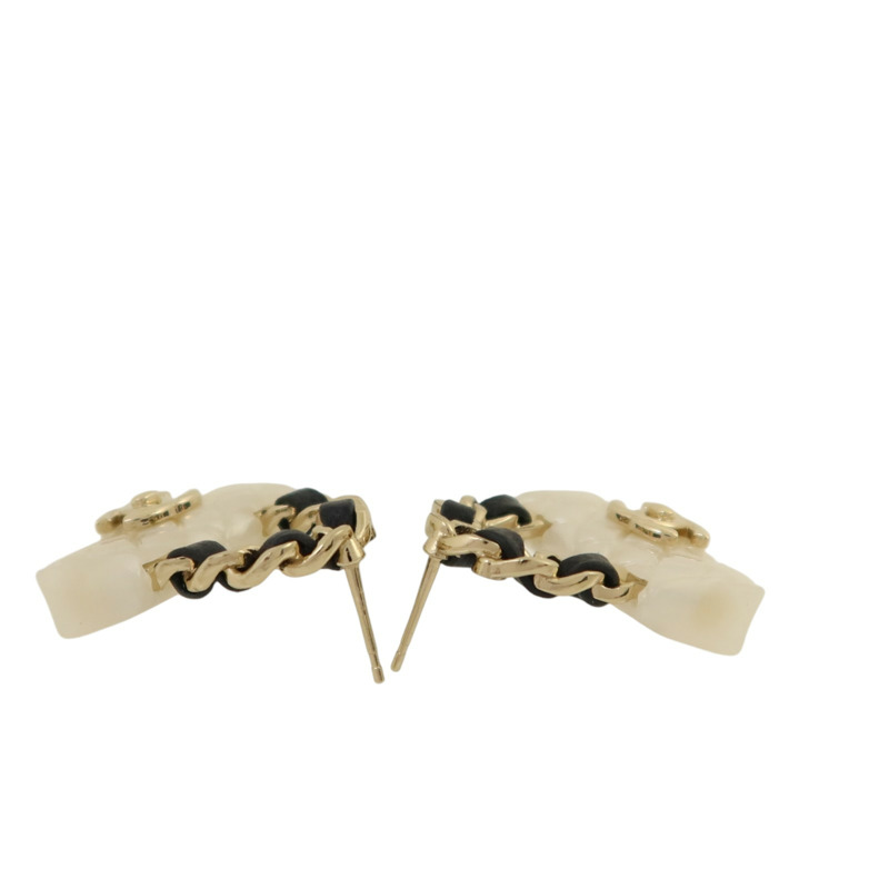 CHANEL 金屬/PVC/皮革Earrings耳環-3