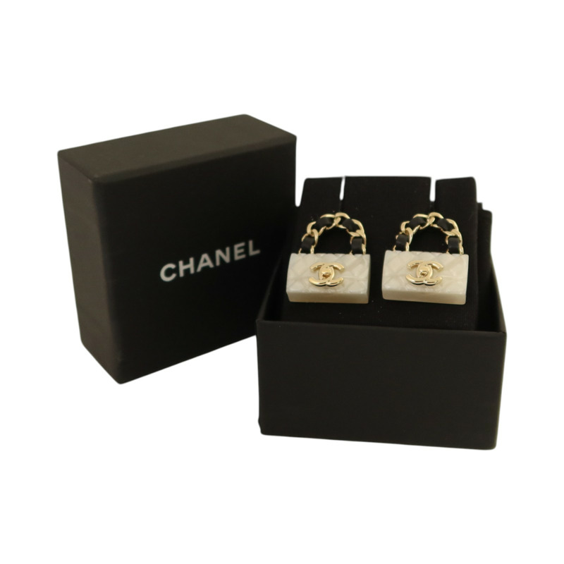 CHANEL 金屬/PVC/皮革Earrings耳環-6