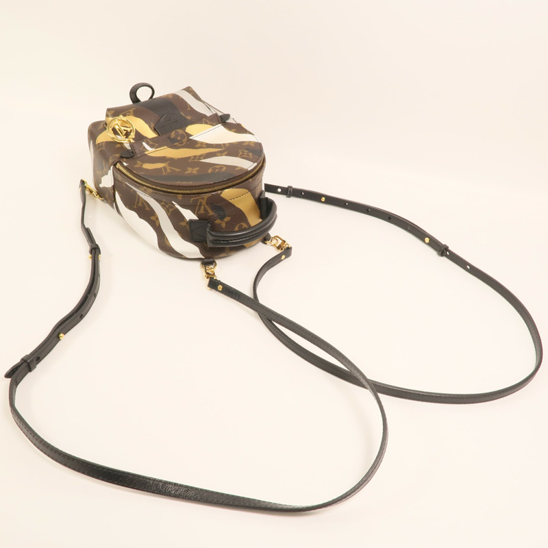 LOUIS VUITTON Monogram LVxLoL Palm Springs Backpack金扣背包-7