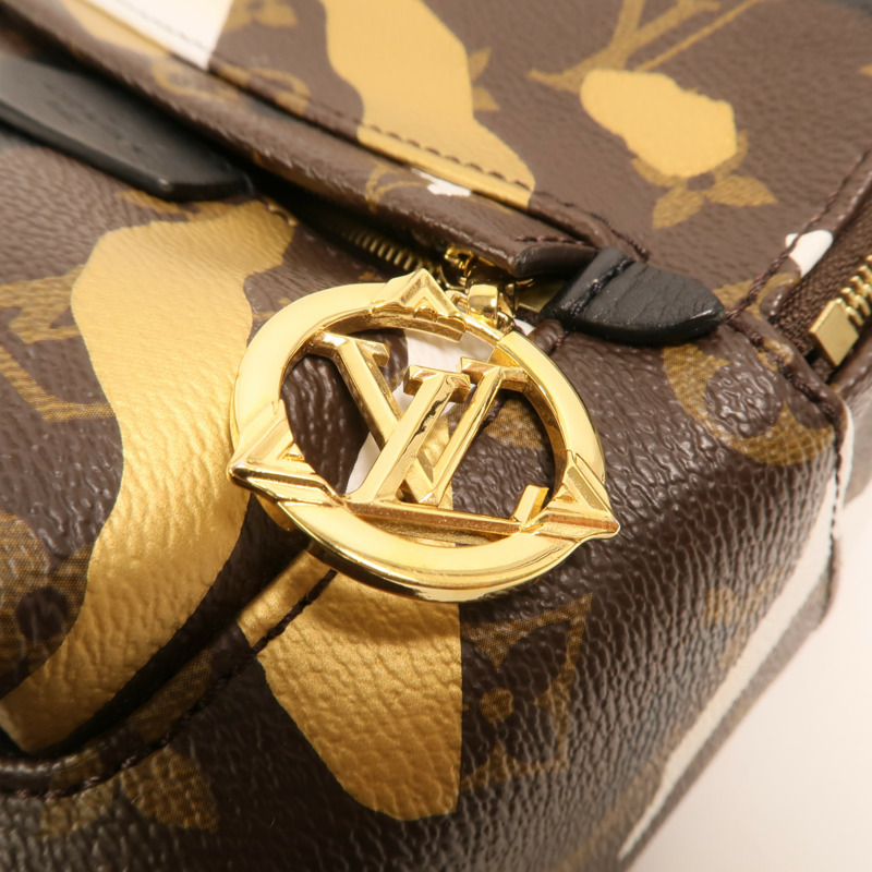 LOUIS VUITTON Monogram LVxLoL Palm Springs Backpack金扣背包-10