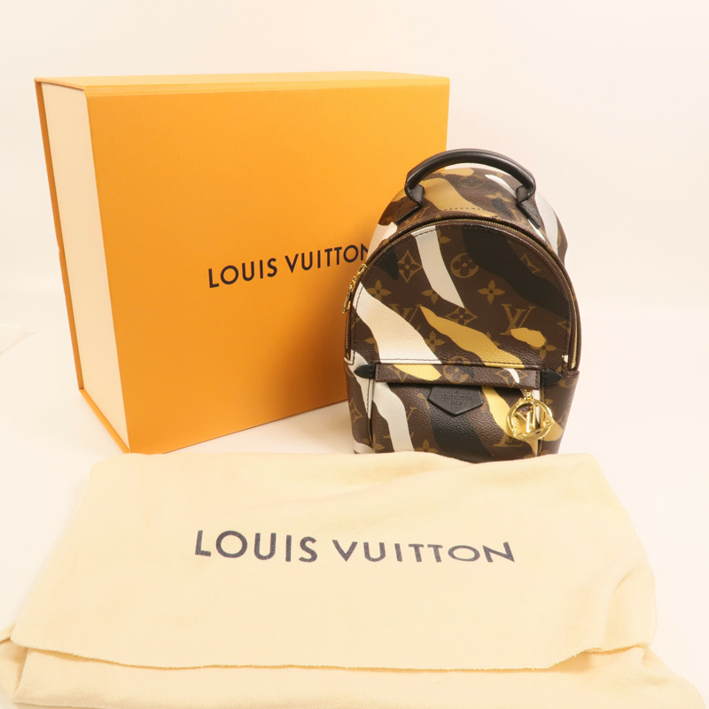 LOUIS VUITTON Monogram LVxLoL Palm Springs Backpack金扣背包-11