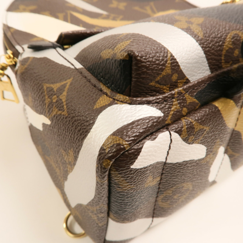 LOUIS VUITTON Monogram LVxLoL Palm Springs Backpack金扣背包-13