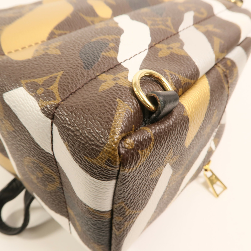 LOUIS VUITTON Monogram LVxLoL Palm Springs Backpack金扣背包-14