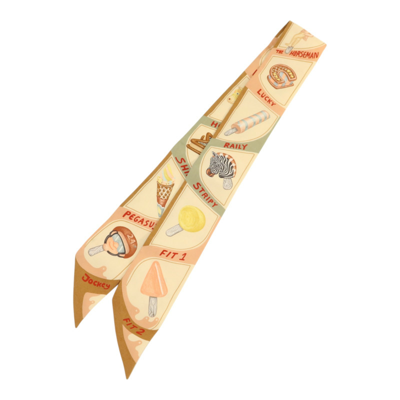 HERMES 【Hermes Fair】絲質Twilly絲巾-1