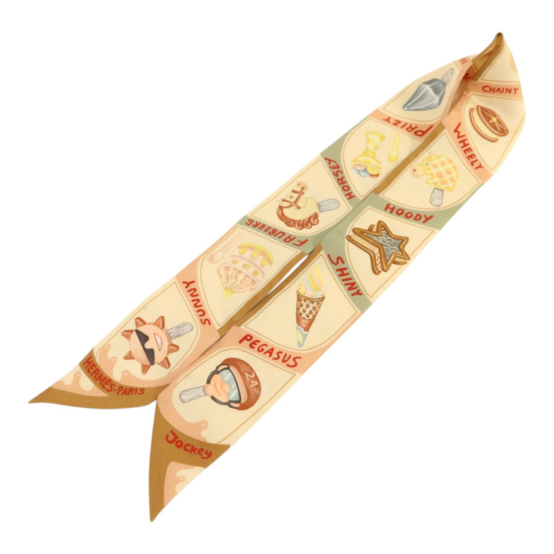 HERMES 【Hermes Fair】絲質Twilly絲巾-2