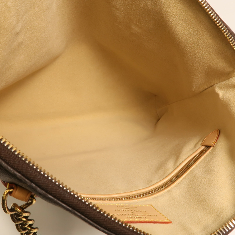 LOUIS VUITTON Monogram Lockit Chain金扣鏈帶手挽袋-4