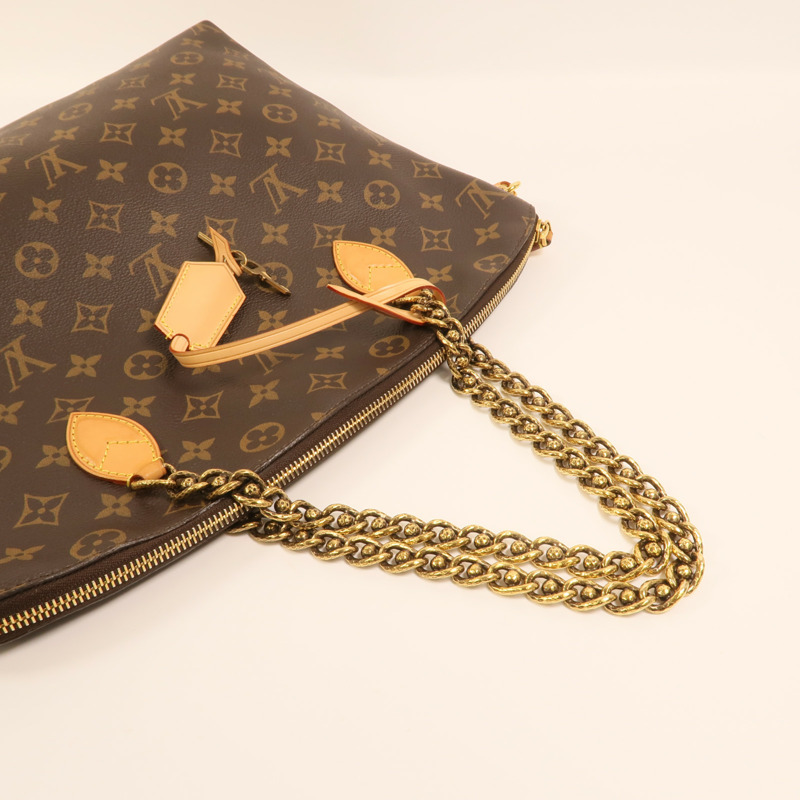 LOUIS VUITTON Monogram Lockit Chain金扣鏈帶手挽袋-7