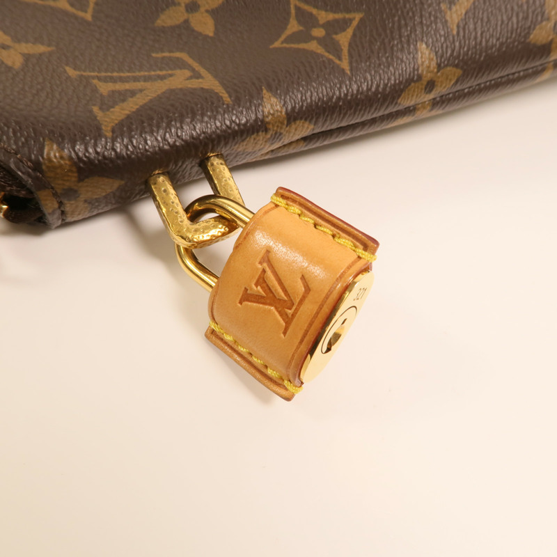 LOUIS VUITTON Monogram Lockit Chain金扣鏈帶手挽袋-10