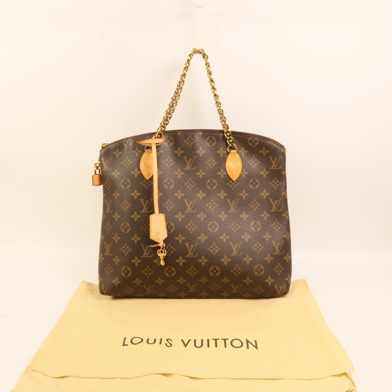 LOUIS VUITTON Monogram Lockit Chain金扣鏈帶手挽袋-12