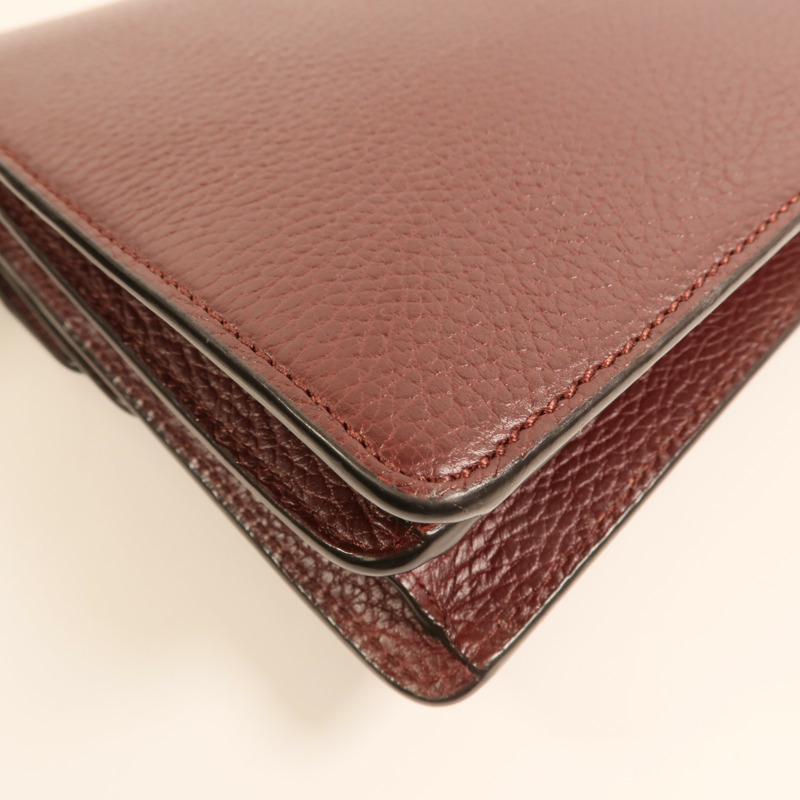 GUCCI 牛皮皮革Dionysus銀扣鏈帶肩背袋-15