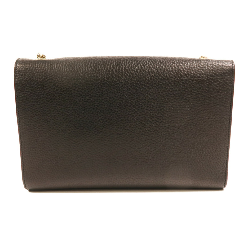 GUCCI 牛皮皮革Bamboo金扣鏈帶肩背袋-1