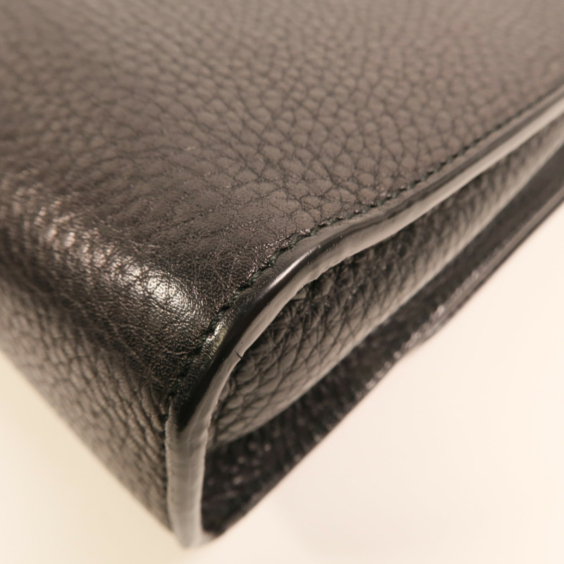 GUCCI 牛皮皮革Bamboo金扣鏈帶肩背袋-14