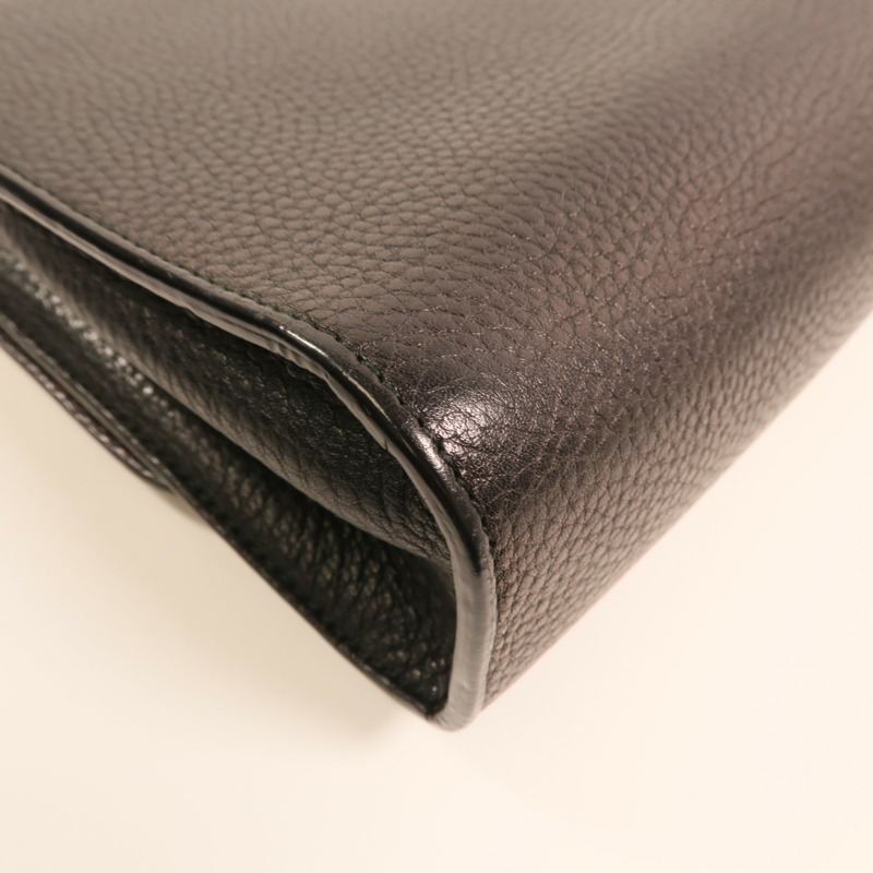 GUCCI 牛皮皮革Bamboo金扣鏈帶肩背袋-15