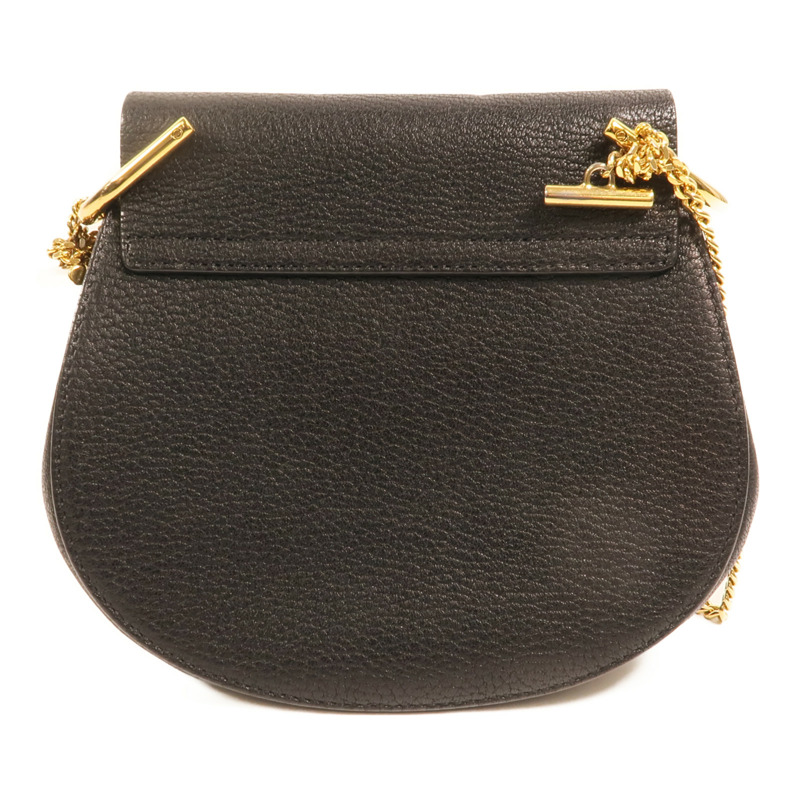 Chloe 牛皮皮革Drew Bag金扣鏈帶肩背袋-1