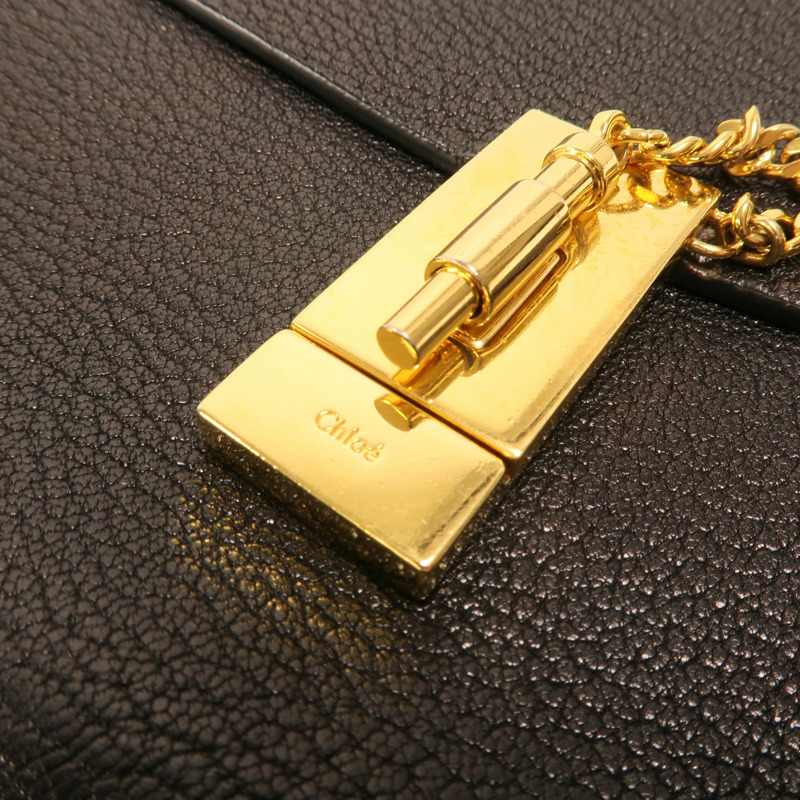 Chloe 牛皮皮革Drew Bag金扣鏈帶肩背袋-10