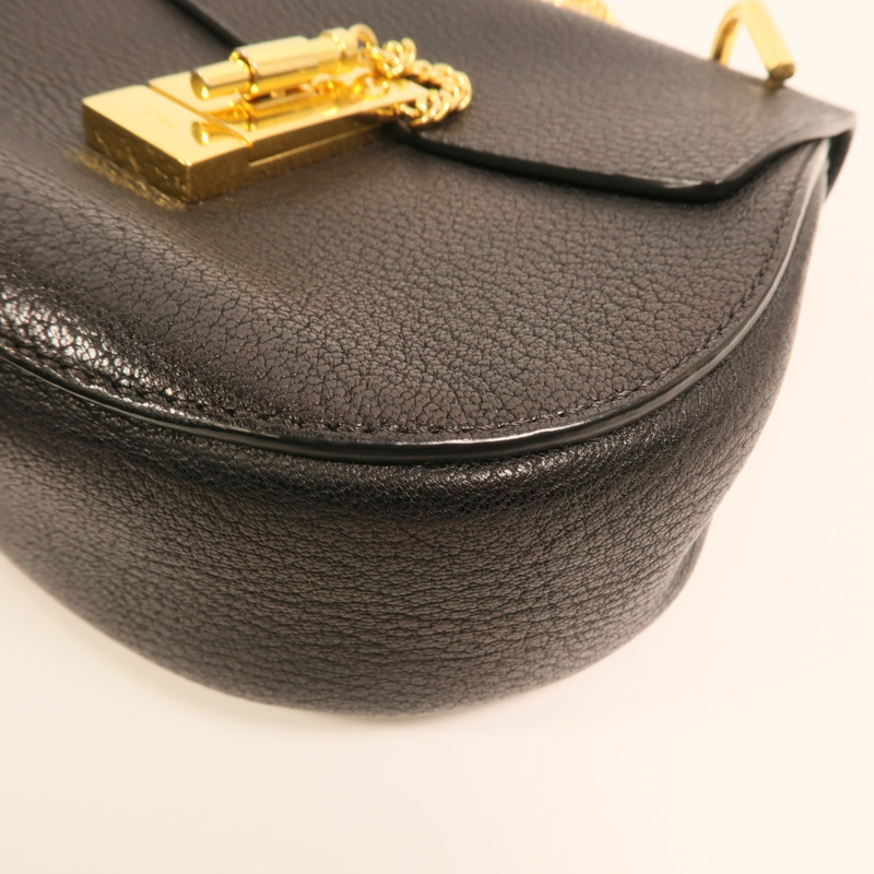 Chloe 牛皮皮革Drew Bag金扣鏈帶肩背袋-11