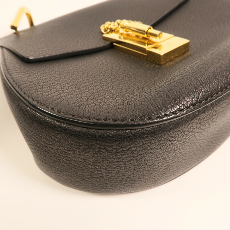 Chloe 牛皮皮革Drew Bag金扣鏈帶肩背袋-12