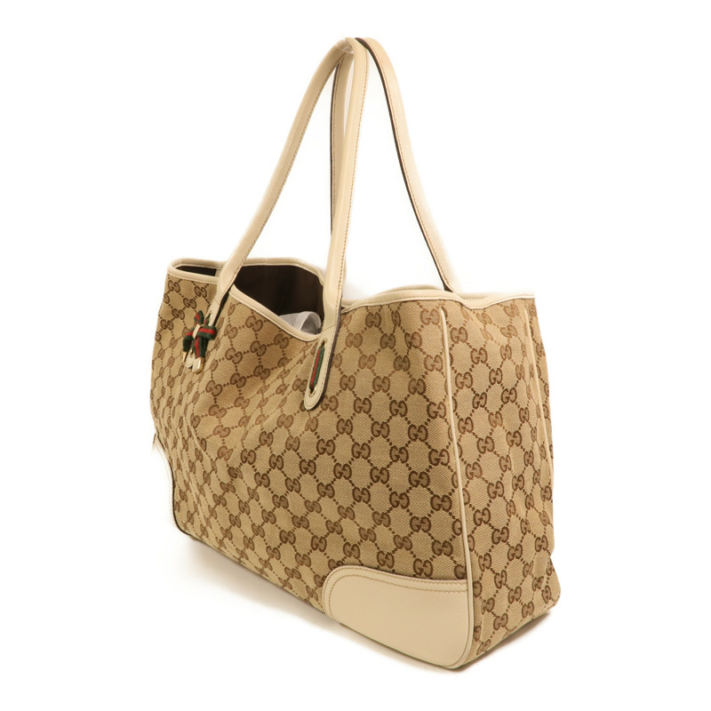 GUCCI 帆布Shoulder Bag金扣肩背袋-2