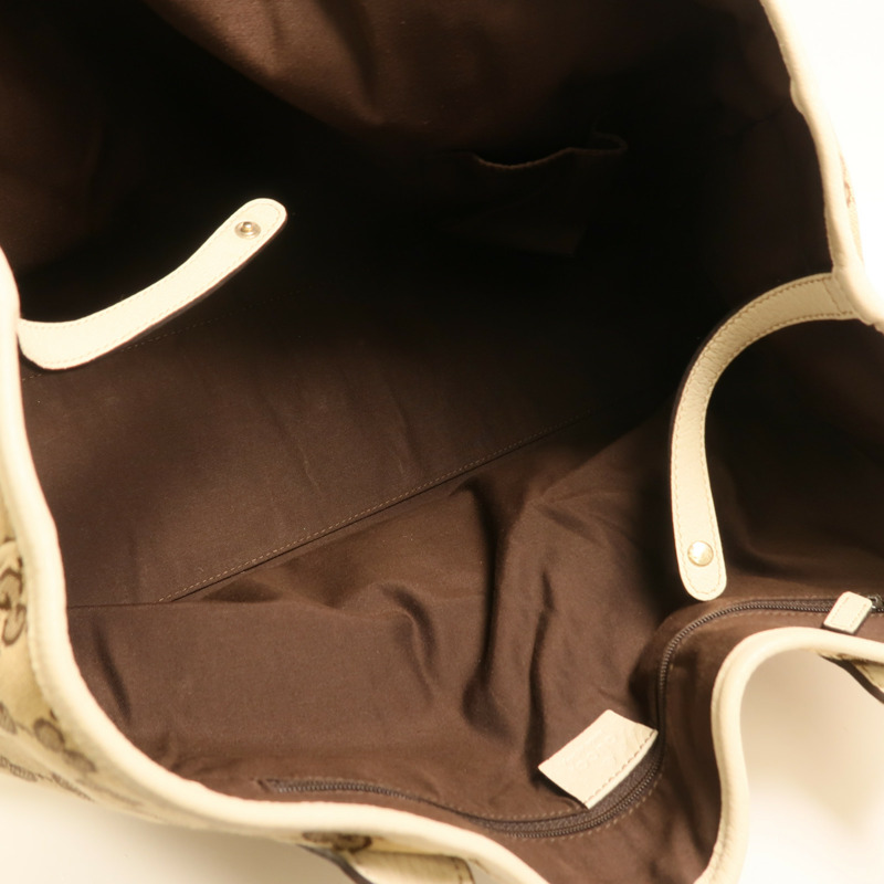 GUCCI 帆布Shoulder Bag金扣肩背袋-4