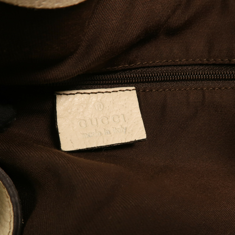 GUCCI 帆布Shoulder Bag金扣肩背袋-5