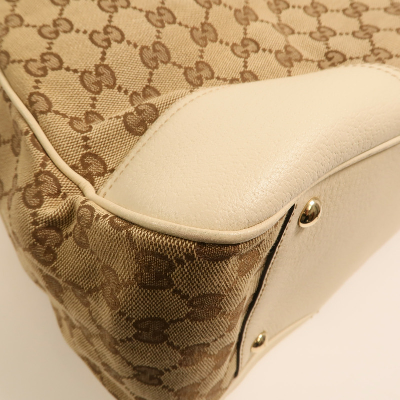 GUCCI 帆布Shoulder Bag金扣肩背袋-13