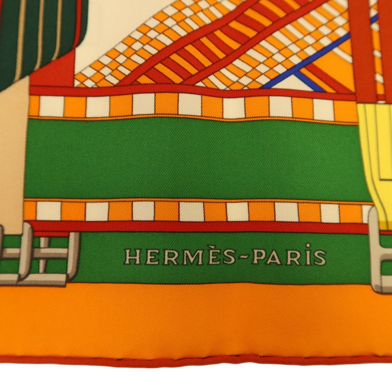 HERMES 【Hermes Fair】絲質Scarf 90x90絲巾-5