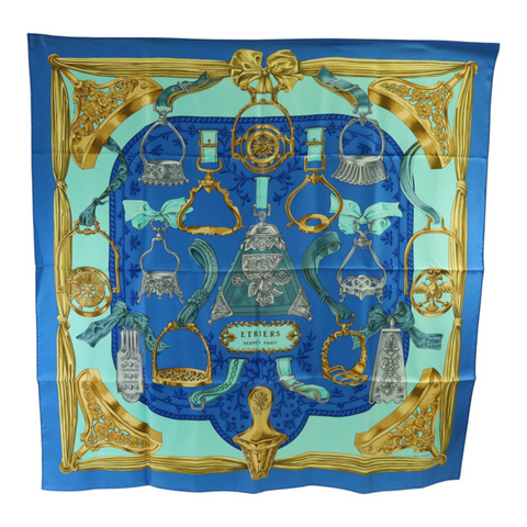 HERMES 【Hermes Fair】絲質Scarf 90x90絲巾