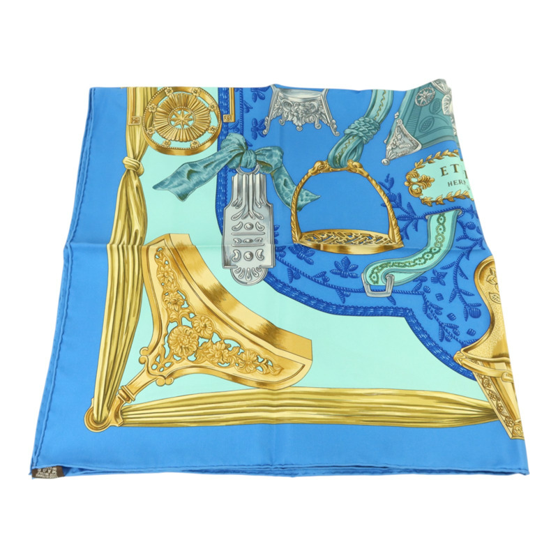 HERMES 【Hermes Fair】絲質Scarf 90x90絲巾-1