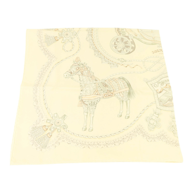 HERMES 【Hermes Fair】絲質Scarf 90x90絲巾-4