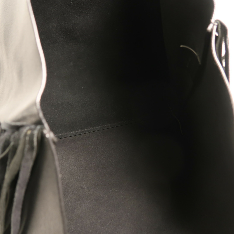 SAINT LAURENT 牛皮皮革Fringed Large Shopping Tote銀扣肩背袋-4