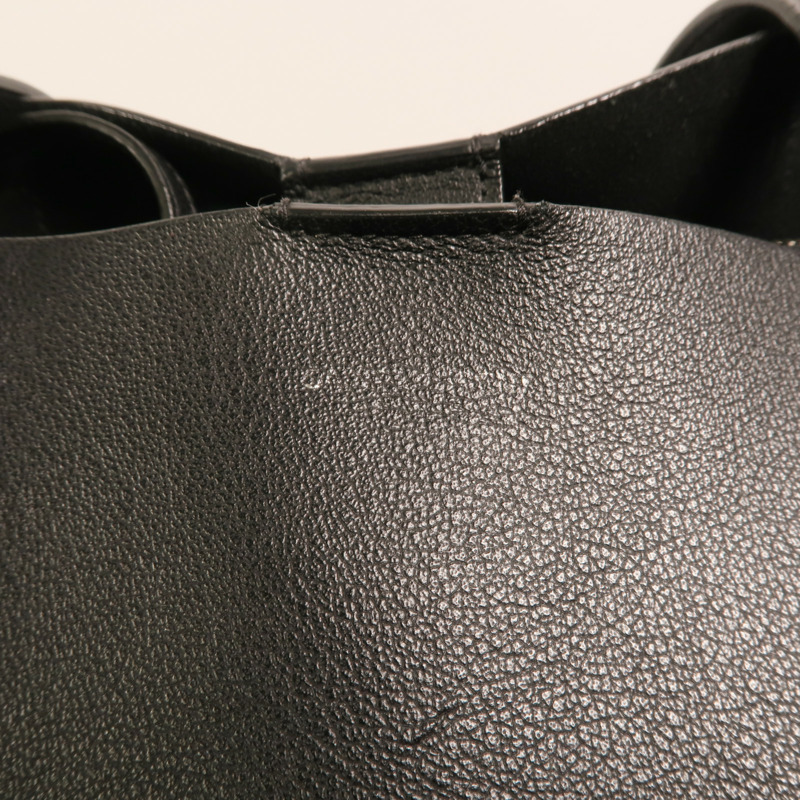 SAINT LAURENT 牛皮皮革Fringed Large Shopping Tote銀扣肩背袋-8