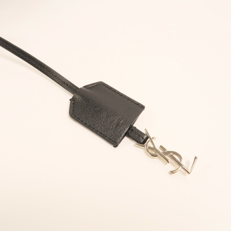 SAINT LAURENT 牛皮皮革Fringed Large Shopping Tote銀扣肩背袋-9