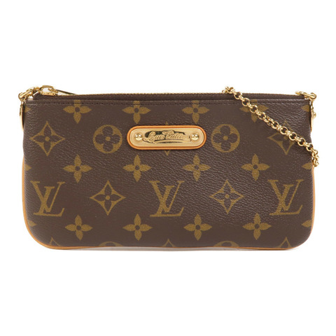 LOUIS VUITTON Monogram Pochette Milla MM金扣鏈帶肩背袋