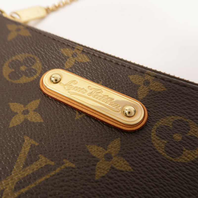 LOUIS VUITTON Monogram Pochette Milla MM金扣鏈帶肩背袋-8