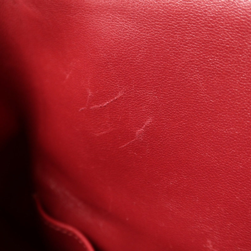 HERMES Evercolor皮革Tool Box 20金扣手挽肩背兩用袋Rouge Grenade-14